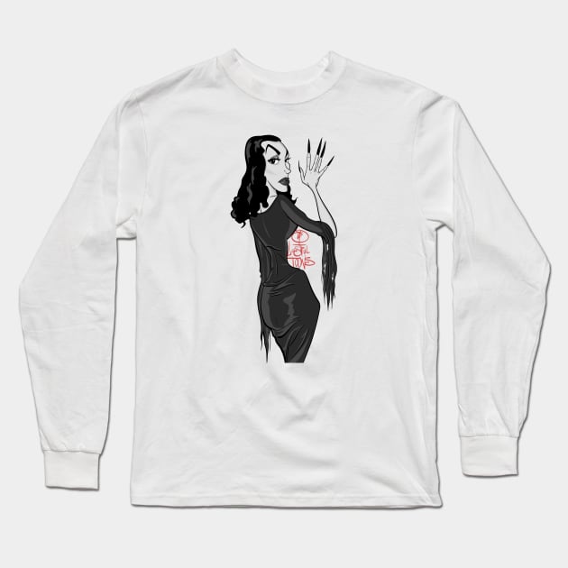 Vampira Long Sleeve T-Shirt by Lustful Toons